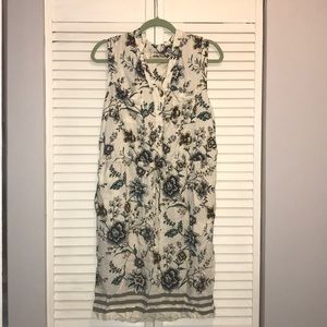 Loft sleeveless shirt dress